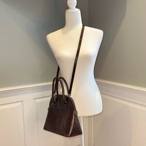 Vintage Furla Croc Handbag/Crossbody